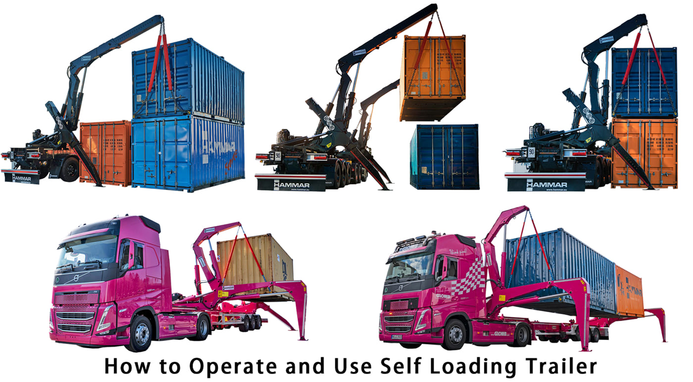How to operate and use self loading trailer?