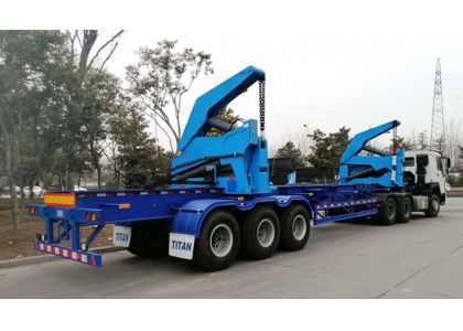 How do you unload a container with side lifters?--User guides of side lifter