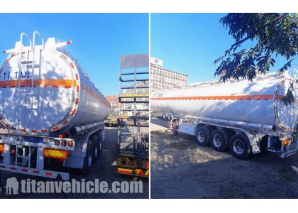 Zimbabwe customers has received 3 Axle 45000L fuel tanker trailer