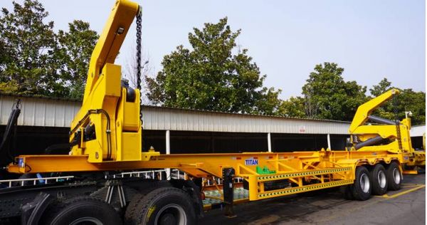 How to Load Shipping Containers on Trailers-Container Loading Trailer