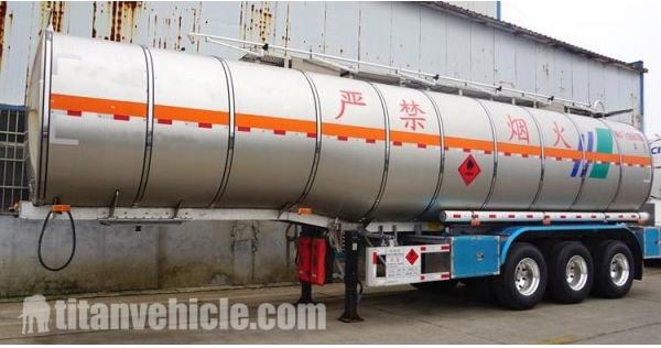 42CBM Aluminum Tanker Semi Trailer will be sent to Burundi Gitega