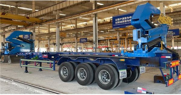 40 Ft Container Side Loader Trailer is ready ship to Cayman Islands