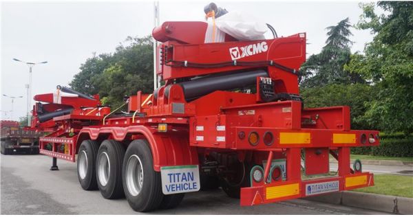 37 Ton Side Loader Container Trailer will export to Jamaica