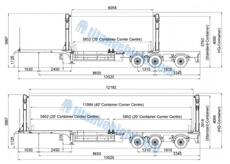 20/40ft side lifter