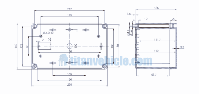 Electric control box
