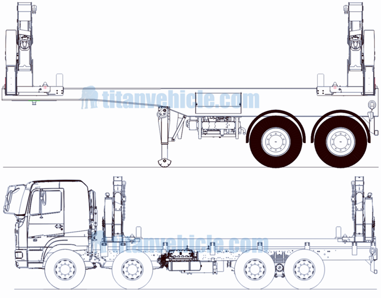 Container loading trailer
