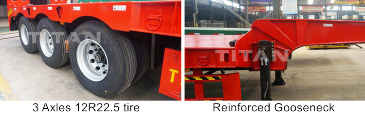 low bed semi trailer