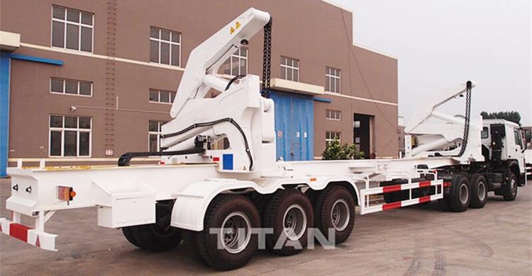 37 Ton Side Loader Container Trailer for Sale Manufacturer