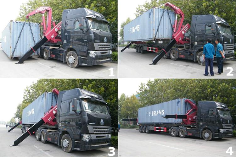 40ft Container Side Lifter Trailer loading process
