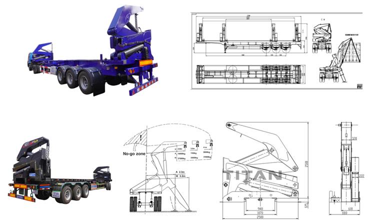 TITAN 20/40 Foot Side Lifter Trailer for Sale In Guinea Gnbty