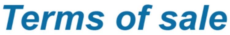 Terms of Sale