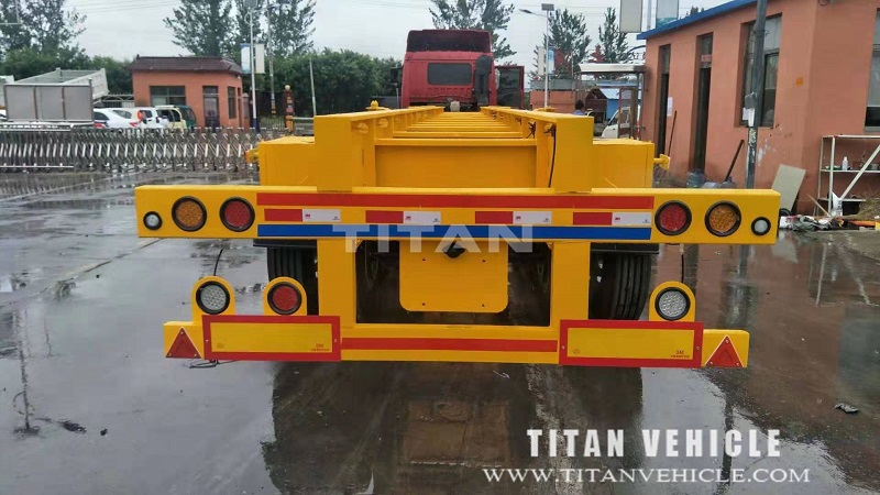 skeleton container semi trailer