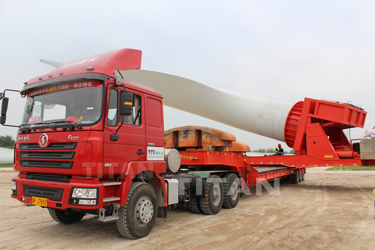 wind blade transport trailer