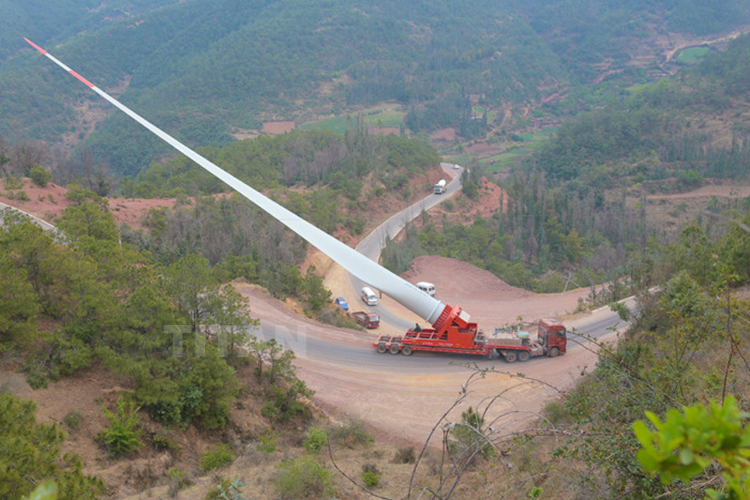 wind blade transport trailer