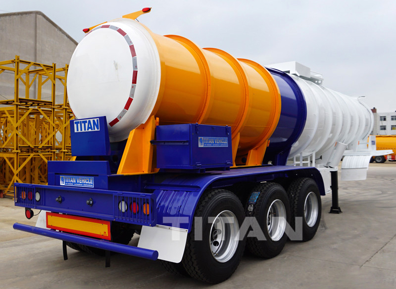 sulfuric acid tanker semi trailer