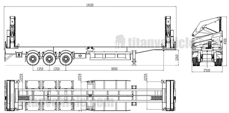 40Ft Container Steelbro Sidelifter Trailer for Sale in Madagascar