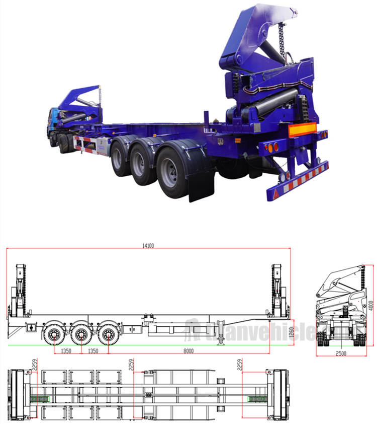 40Ft Side Loader Container - Hammar side loader for sale