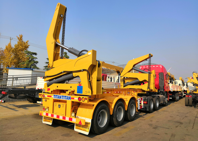 self loading container trailer for sale