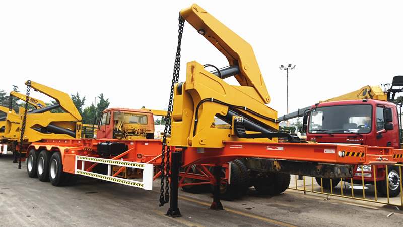 45 Ton Side Loader Container Loading Trailer