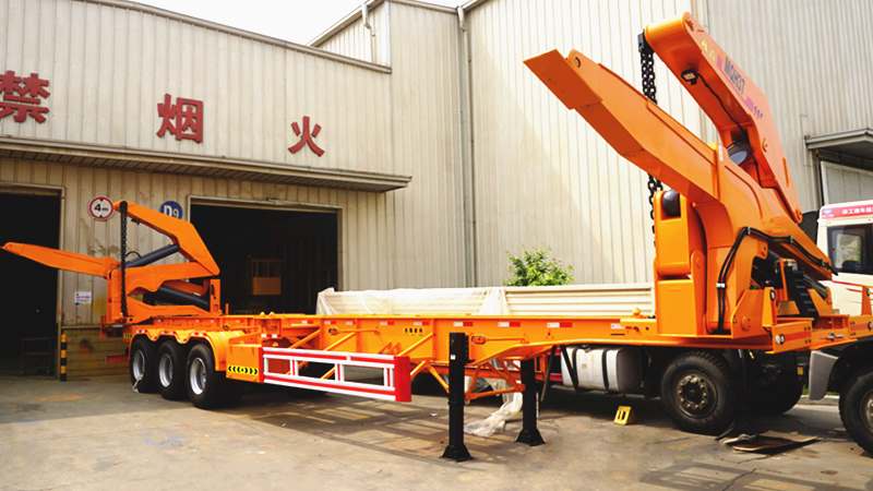 45 Ton Side Loader Container Loading Trailer