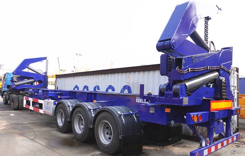 45ton Container Side Loader Crane Trailer for Sale
