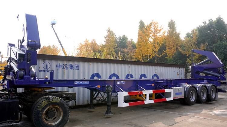 37T Container Side Loading Trailer for Sale