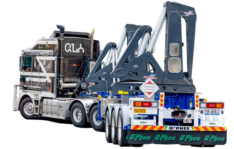 Container Swing Lift Truck Trailer for Sale In Fiji