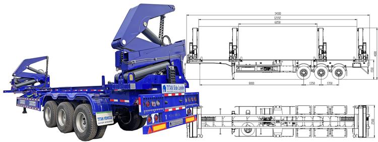 40ft Container Side Loader Trailer for Sale Price In Guyana