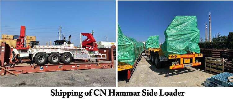 Used CN 40 ft Hammar Container Side Loader Trailer for Sale In East Timor