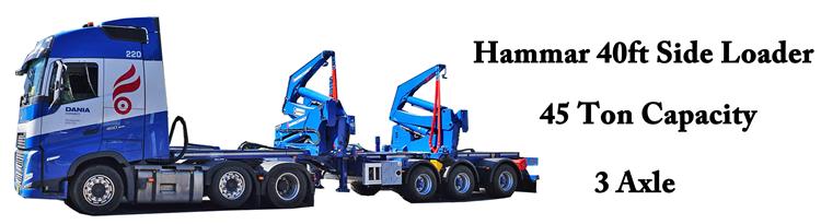 Hammar 40ft Side Loader Trailer for Sale In Papua New Guinea