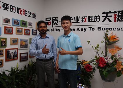 It's wonderful to have friends visiting from far，Our Bangladeshi customer !
