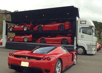 How do tens of millions of luxury cars be transported?