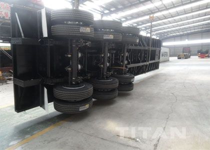 40ft flatbed trailer send to Madagascar