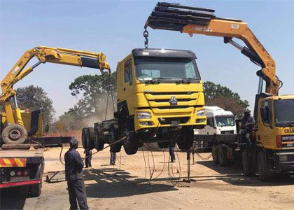 Wow our Zimbabwean client share the Sideloader and Truck Trailer feedback photos!