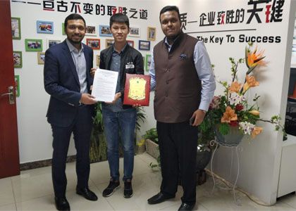 Welcome our Bangladesh Client to Our Factory