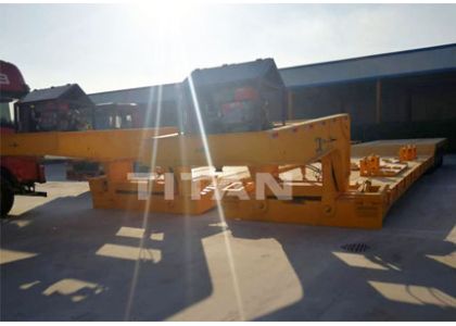 New 3line 6axle detachable gooseneck lowboy semi trailers finished!