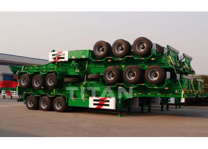 20/40 ft container chassis skeleton container trailer skeleton semi trailer -TITAN Vehicle