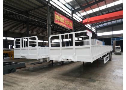 New order is being produced-Side wall semi trailer /Flatbed trailer with side wall