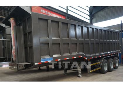 TITAN 2 units 3 axles 40cbm dump trailer/tipper trailer will be send to Gabon