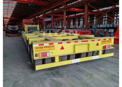 TITAN 3 Lines 6 Axles Lowboy Semi Trailer for Africa