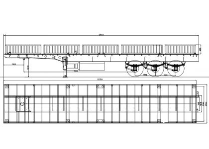 Explanation of the main structure of the side wall cargo semi-trailer